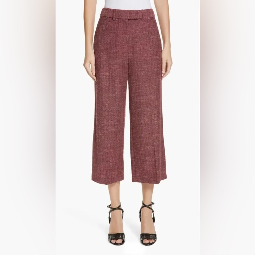 VERONICA BEARD NWOT Herringbone Crop Wide Leg Pants